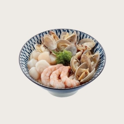 蒜白湯海鮮烏龍