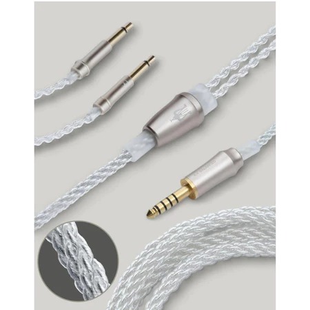 新竹立聲 | 雙3.5耳機升級線 Meze Audio 99 系列 銅鍍銀 3.5mm Mono 耳機升級線 4.4
