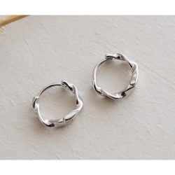 圓圈純銀耳環