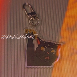 金玉貓咪壓克力吊飾
