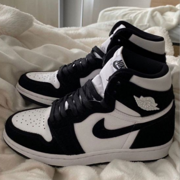 nike黑白布鞋