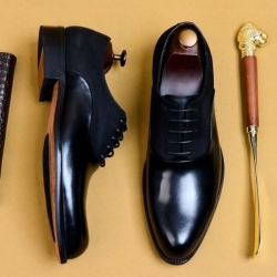 經典黑色正裝皮鞋