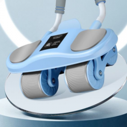 藍色四輪健腹輪(有碼表)