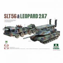 三花 TAKOM 5011 1/72 SLT56 拖車 附 豹2A7主戰坦克