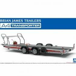 青島社 AOSHIMA 1/24 汽車模型 Brian James拖車A4運輸拖車 組裝模型