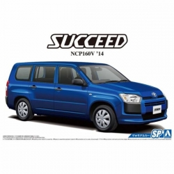 青島社 AOSHIMA 1/24 汽車模型 Toyota Succeed NCP160 V 組裝模型