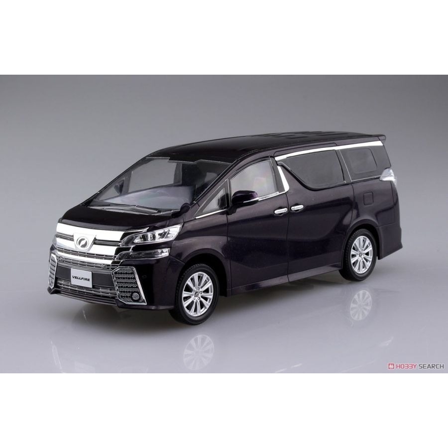 青島社 AOSHIMA 1/32 汽車模型 05632 豐田 Vellfire THE SNAPKIT 黑紫色 汽車模型