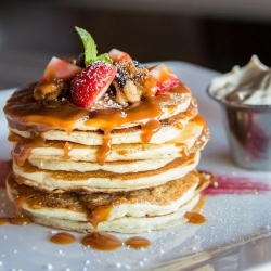 焦糖莓果鬆餅塔