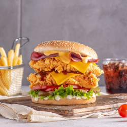 雙層炸雞排漢堡
