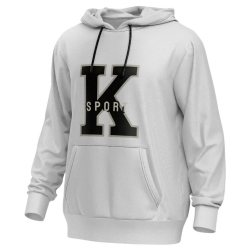 休閒排汗帽T 白