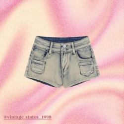 歐美做就包臀牛仔短褲