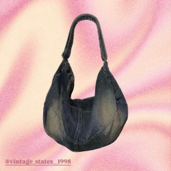 復古牛仔托特包