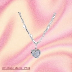 藍色愛心項鍊