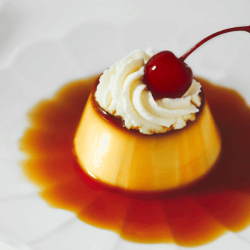 焦糖奶油櫻桃布丁