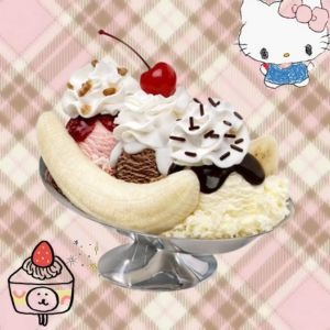 三球香蕉船聖代