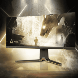 超大尺寸34英寸曲面顯示器