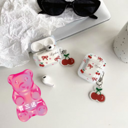 蝴蝶結櫻桃耳機殼