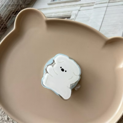 可愛小白狗氣囊支架