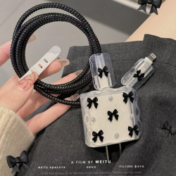 優雅蝴蝶結充電器保護套