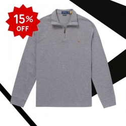 長袖Polo衫(灰)