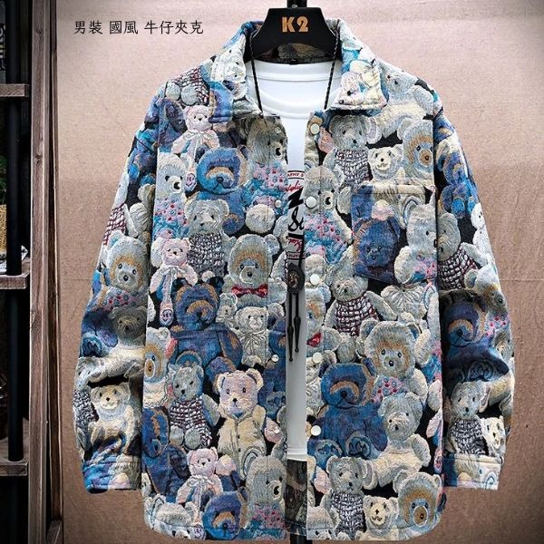 國風 牛仔夾克-男裝