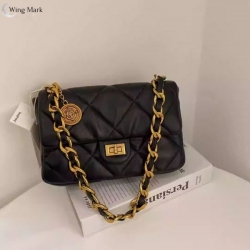 黑色菱格鍊條包