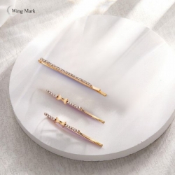 簡約水鑽一字夾