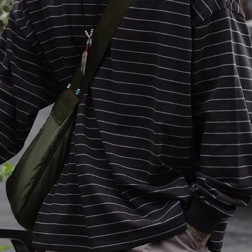1980 24AW Knitted Fabric Striped Tee 刺繡條紋 ULT10
