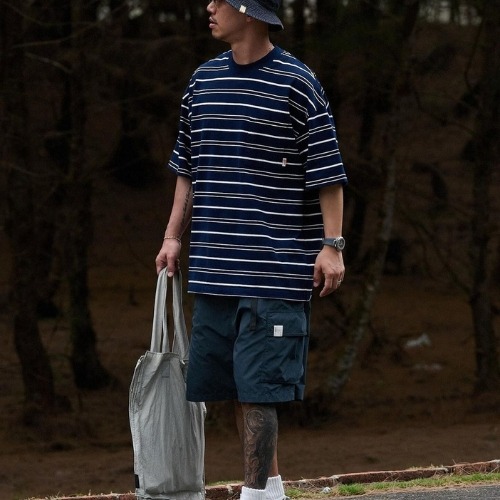 1980 24AW Knitted Fabric Striped Tee 刺繡條紋 ULT10