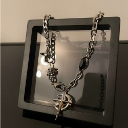 KANSAI 黑寶石芒星項鍊 男女款 小眾 低調 高級感