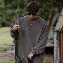 1980 24AW Waffle L/S Tee 刺繡華夫格長Tee ULT04