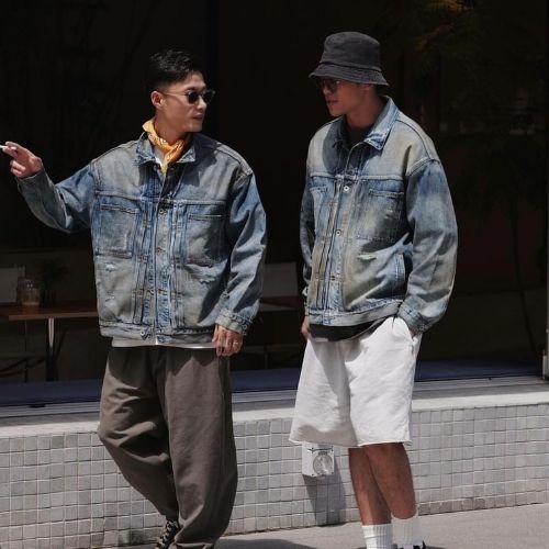 1980 23AW DISTRESSED DENIM JACKET 單寧外套