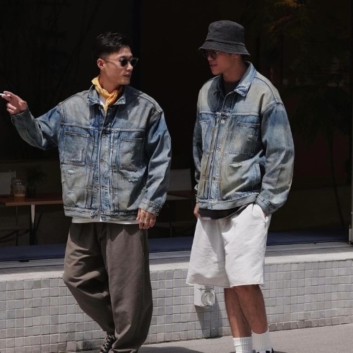 1980 23AW DISTRESSED DENIM JACKET 單寧外套