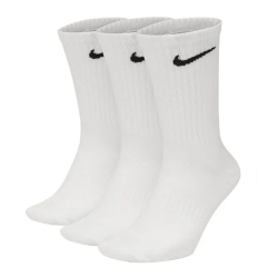 ~熱門推薦~ NIKE 三組 Everyday Lightweight Crew Socks 白 休閒長襪 三雙入