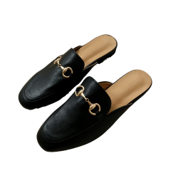 穆勒鞋 牛仔風 牛仔藍蝴蝶結