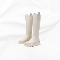 鋸齒狀鞋底平底靴