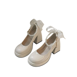 蝴蝶結甜美厚底鞋