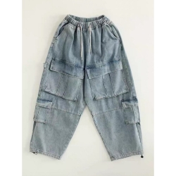 日系氣球牛仔褲