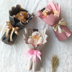 教師節小熊花束