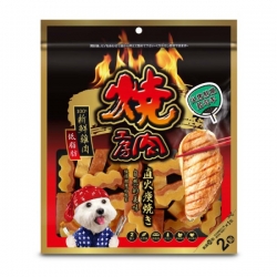 【燒肉工房】美味玩賞狗狗零食大包裝(兩袋入) 200克【蜜汁香醇雞肉捲】