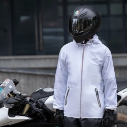 【超薄雨衣褲套裝】雨衣 兩件式 夏季 雙層 連帽設計 多色可選