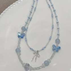 清露蝶結項鍊 Pearly Bow