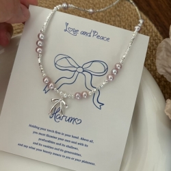 紫珠結縭項鍊 Dainty Bow
