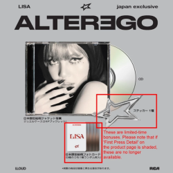 LISA (BLACKPINK)★ Alter Ego 日本盤 ★日本進口版