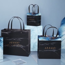 SENHAI 雲石紋手提紙袋
