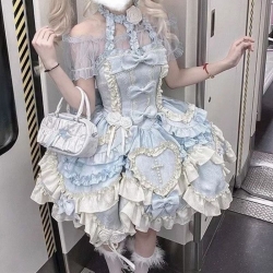 水藍色夢幻公主洋裝