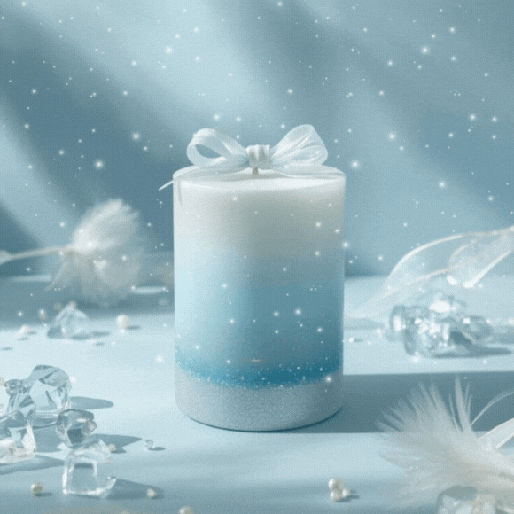 霧藍蝶結 Mist Blue Bow Candle