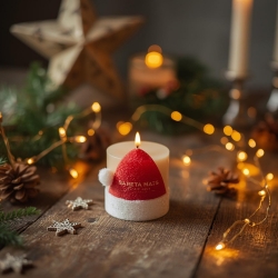 花語冬帽 Floral Santa Cap